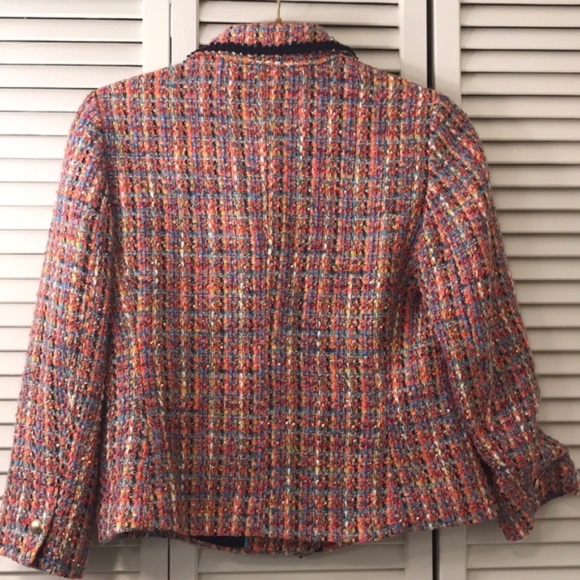 Talbots Pink Tweed Blazer - Picture 3 of 4